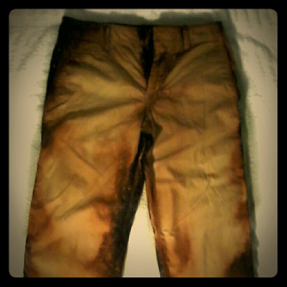 Devil Worshippers Straight Cut Orange/black Jeans